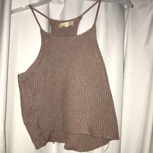 Knit crop top